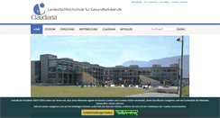 Desktop Screenshot of claudiana.bz.it